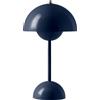 tradition &tradition - Lampada senza fili ricaricabile FlowerPot - Blu - Plastica - Designer Verner Panton