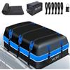 MCBD Borsa da Tetto, 849L Grande Borsa da Tetto Impermeabile a Guscio Morbido con 10 Cinghie Rinforzate 6 Ganci per Porta per SUV Van con/senza Portapacchi, Blu