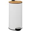 5 five simply smart Cestino in bambù Modern Color 30L bianco