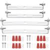 PATIKIL 95mm(3,74), 120mm(4,72) Kit Staffa Montaggio Universale per Lampada, 4 Set Piastra per Plafoniera con Barra Trasversale con Vite Lampadario a Sospensione per Lampada Soffitto
