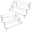 AZEAM Display Acrilico, Top Top Clear Organizer Acrilico Per Smalto Per Chiodo Cosmetici Artigianato Per Artigianato Cupcake Buffet Modello Di Dessert 2 Pack