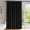 Deconovo Tenda Oscurante da Interno, Termica Isolante, Anti-Rumore, con Anelli, Ideale per Camera da Letto e Soggiorno, 254x270 CM, Grigio Scuro 1 Pezzo