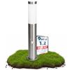 linovum BOSEA - Lampada da vialetto, effetto dissuasivo, 50 cm, per E27, in acciaio inox, IP44