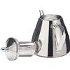 SANQIAHOME Teiera in acciaio inossidabile,1,5 litri,con filtro per infusione,caffè Teiera,argentato