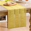 Artoid Mode Macramè Runner da Tavola Giallo 30x143 cm, Decorazione da Tavolo da Cucina Vacanze Feste Compleanno Matrimoni