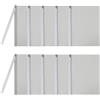 PATIKIL 10Pz Cartella Portadocumenti Trasparente con Clip Oscillante Grigio | Copertine Presentazione Colorate con Barra Scorrevole Triangolare, Apertura Laterale Senza Perforazione