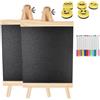 Kaiyzo Kit con 2 Lavagnette Cancellabili e Supporto Legno Pieghevole, Include Lavagna Cancellabile, 12 Pennarelli Fluorescenti, 5 Cancellini Magnetici, Dimensioni 17.5x16cm, per Eventi e Decorazioni