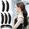 RC ROCHE ORNAMENT 6 pezzi ponytail dei capelli della clip clip di capelli clip della banana signore di alta qualità più robusta sui volumi medio nero