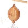Dhqkqg Baby Mobile - Carillon elettrico per bambini, effetto legno, con scritta in lingua tedesca Baby Crib Mobile Musical Box, Music Box, campana da letto, ciondolo per lettino, decorazione per