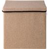 Set 8 Scatole Pieghevoli, Box Portaoggetti Quadrati con Manico