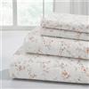 Modern Threads Silky Soft Microfiber and Wrinkle Free Sheets - Luxurious Microfiber Bed Sheets Includes Flat Sheet, Fitted Sheet with Deep Pockets, & Pillowcases Kashmir Rose Clay, Twin
