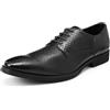 Allthemen Scarpe con Lacci Uomo Formale Elegante Oxford in Pelle Basse Stringate Derby Matrimonio Vintage Leggeri Marrone 41