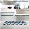 vilber Gran Chef Cubik Tappeto, vinile, blu, 50 x 120 x 0.2 cm