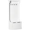 HOMCOM Appendiabiti con Panca Contenitore in MDF, per Casa e Ingresso, Max.100kg - 71.5 x 39.5 x 170cm, Bianco