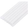 QUARKZMAN Mini Stick Colla a Caldo per Pistola Colla a Caldo 7mm x 100mm Bianco Glitterato 12pz