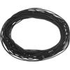 QUARKZMAN Nastro Sigillante Schiuma Silicone Diametro 1mm x L 8m Nero | Ø0,04 x L 26,25 Ft, Guarnizione Gomma Spugna Rotonda, Corda Gomma Solida per Macchinari e Industrie