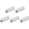 QUARKZMAN 5pz Chiave a Piuma Estremità Rotonda, 6x6x25mm Chiavette Elastiche Acciaio Inossidabile Professionale Chiavetta Parallela per Albero Trasmissione per Industria Meccanica Fissaggi