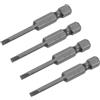 QUARKZMAN 4pz Scanalato Cacciavite Punte 3mm 2 Lunghezza 1/4 Esagonale | Gambo, Magnetica Piatto Testa Unità Portapunte, per Trapano Elettrico Cacciavite Avvitatore Impatto