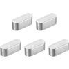 QUARKZMAN 5pz Chiave a Piuma Estremità Rotonda, 6x6x16mm Chiavette Elastiche Acciaio Inossidabile Professionale Chiavetta Parallela per Albero Trasmissione per Industria Meccanica Fissaggi