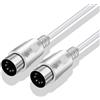Yeung Qee - Cavo MIDI a 5 pin DIN maschio a DIN maschio, 1,5 m
