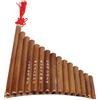 Fydun Flauto di Pan Bambù 15 Tubi G Tone Pans Pipe Cse Strumento Musicale Tradizionale per Famiglie