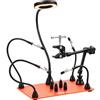 VEVOR Stazione di Saldatura Magnetica Terza Mano Strumento per Saldatura Lampada d'Ingrandimento a LED 3X, 4 Supporti per PCB Supporto per Pistola ad Aria Calda a 360°, Riparazioni Fai da te
