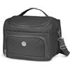 KINSTON - Vanity con Divisori Rimovibili - Beauty Case per Cosmetici con Scomparti e Manico, Organizer da Viaggio da Appendere, Borsa Portaoggetti - Grande Capacità - Nero