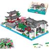 CDLIZW Blocchi Architettonici Cinesi,1428PCS Suzhou Garden Micro Mattoncini da Costruzione,Set di Blocchi Classici da Giardino,Antichi Cinesi,Giocattoli Regali per Adolescenti Adulti
