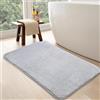 Bonny Home Relax Tappetino da bagno antiscivolo, grigio, 80 x 150 cm, morbido, lavabile in lavatrice, ad asciugatura rapida