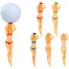DS.DISTINCTIVE STYLE DS. DISTINCTIVE STYLE 6 tee da golf in plastica divertenti accessori da golf per gli uomini regali unici da golf per uomini roba da golf divertenti tee da golf gadget da golf essenziali per il golf