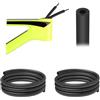 tintoke 2 Pezzi 1,6M Alloggiamento Interno Ammortizzatore,Bici Alloggiamento Interno Ammortizzatore,Tubo Fonoassorbente per Bicicletta,Adatto per Tubi Idraulici/Freni/Cambio Bicicletta Entro 6 mm, Nero