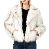 Amazhiyu, cappotto di pelliccia da donna, giacca di peluche, giacca di pelo, cappotto di pelliccia sintetica, giacca di eco-pelliccia, giacca di pelliccia, giacca corta di peluche, giacca invernale