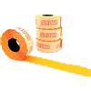 Alevar 26x12 Blister 10 Rotoli Etichette per Prezzatrice, Arancio Fluo Permanente, 1.000 Etichette per Rotolo, Totale 10.000 Etichette