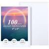Ditwis 100 Fogli Carta Fotografica 10x15, 200 g/m² Carta Lucida per Stampanti, per Stampare Foto, Immagini, Volantini