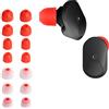 kwmobile 14x Auricolari di ricambio compatibile con Sony WF-1000XM3 / WF-1000XM4 / WF-1000XM5 Gommini sostitutivi in Silicone - 4 Misure - rosso