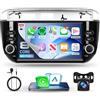 Rimoody 8 Core 6G+128G Autoradio Android per Fiat Punto Evo 2012-2015, 7 Pollici Stereo per Fiat Punto con Wireless Carplay Android Auto Mirror Link Bluetooth FM/RDS/EQ WiFi GPS Retrocamera