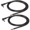 SinLoon 2 Pezzi Cavo di Prolunga DC, 90 Gradi DC 5.5mm x 2.1mm Spina Maschio a Filo Nudo Cavo di Riparazione di Ricambio per Alimentatore Aperto, per Monitor, Striscia LED(3.3FT)