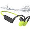 MONODEAL Cuffie Subacquee per Piscina IP68 Impermeabile Cuffie Conduzione Ossea Bluetooth 5.4 Auricolari MP3 Subacqueo 8G Cuffie Sport per Nuoto, Surf, Corsa