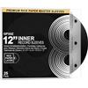 GPXIIZ Buste Vinili 33 Giri Interne, 25 x 12 Pollici Custodia Vinile Antistatiche AntiGraffio, HDPE + Carta di Riso, Buste per Vinili 3 Strati pour 12 LP Dischi, Protezione Vinile Copertine Cover