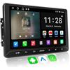 ATOTOZONE A5L Autoradio 2 Din Android, 10.1 Stereo auto bluetooth con schermo, 2G+32G, CarPlay Android Auto Wireless, Tethering via WiFi/BT/USB, MirrorLink, 24B-EQ DSP, FM/RDS/GPS/SWC,Chat AI