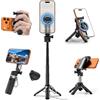 ALAFLY 4-in-1 Multifunzionale Treppiede Bastone Selfie Magnetico per iPhone/Android con MagSafe, Tripod Mini Portatile Estensibile, Supporto Telefonico Rotazione 360° per Telecomando Bluetooth
