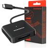 DriverGenius MediaPro CFB | Lettore di Schede CFexpress Type-B USB-C - USB 3.2 Gen2 10Gbps - Compagno Ideale per Fotografi e Videomaker Professionisti (Alluminio, HB093-C)