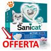 Sanicat Lettiera Agglomerante Active White Lotus Flower - Sacco Da 6 Lt - CONFEZIONE RISPARMIO