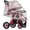 Duluok Parapioggia Passeggino Universale Copertura Universale per Passeggino Parapioggia Impermeabile e Antivento con Pellicola Trasparente, Protezione Bambino da Pioggia e Vento Montaggio Facile