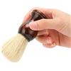 BORDSTRACT Pennello Barba Morbido Manico Legno | Spazzola schiuma barbiere rasatura bagnata regalo.