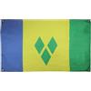 AZ FLAG Bandiera Saint Vincent, 150 x 90 cm, con 4 occhielli, per balcone o parete, bandiera di San Vincenzo