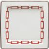 GINORI 1735 SVUOTA TASCHE 24 CM, CATENE IMPERO ROSSO SCARLATTO
