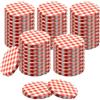 Devitre 50 coperchi Twist-Off 82 mm TO82 coperchio di ricambio rosso bianco Ø 85 mm per bicchieri con bocca 71-72 mm