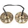 Qcwwy Campana Tibetana, Strumenti a Percussione Buddisti Campanelli Buddisti Tibetani Campana Piatti Tingsha per Meditazione Yoga Pratica Zen Terapia del Suono Guarigione(Modello di buon auspicio)