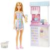 Mattel HCN46 Barbie Playset Gelateria con Macchina per Gelato